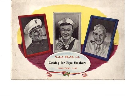 RARE Pipe Lore Magazine 1942 Wally Frank Chritmas Catalog - Image 1 of 2