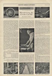 1913 Circular Cut File Manufacturing Tooth Milling Herbert Testing Machines Illu - Picture 1 of 1