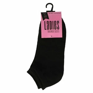 Ladies RJM 3 Pack Trainer Socks SK273 - Picture 1 of 3