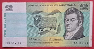 2 Dollars AUSTRALIA/OCEANIA 1967 COOMBS/RANDALL R-82 BANKNOTE SUPER VERY FINE  - Picture 1 of 5