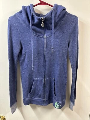 Volcom Hoodie Adult Small  Blue   Full Zip Women’s - Image 1 of 4
