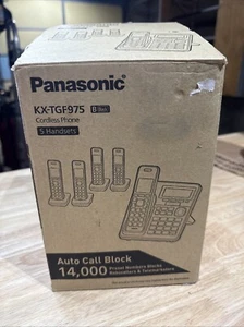 Panasonic Cordless Phone w/ Call Block, Bluetooth, Answering Machine, KX-TGF975B - Picture 1 of 5