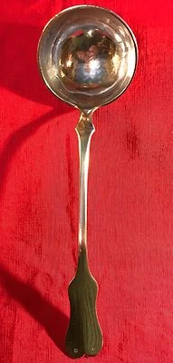 Antique Austrian Large Silver Ladle with Gilt Bowl c. 1900 - Image 1 of 4