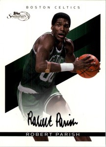 2008-09 Topps Signature Facsimile Black Basketball Card #TSRP Robert Parish /289