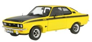 OPEL Manta A GT/E 1974 jaune et noire,WBXWB124084, échelle1/24,WHITEBOX