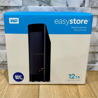 Disco duro externo WD Western Digital easystore 3,5” 12 TB, USB 3,0 Foto 1 de 4