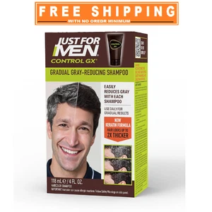 Champú reductor de grises Just for Men Control Gx, colorea gradualmente el cabello 4 fl oz... - Imagen 1 de 8