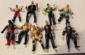 Lote de 9 figuras de acción de lucha libre de juguete WCW Jakks Pacific 1998/99 Hulk Big Show - Imagen 1 de 13