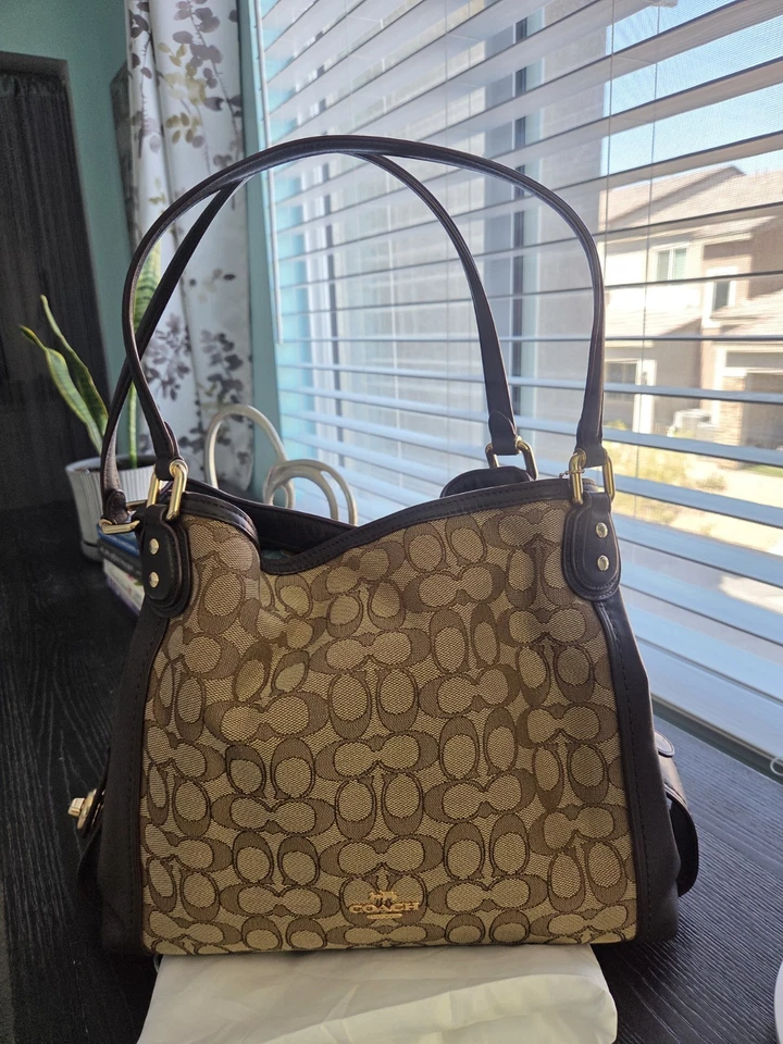 Bolso de hombro Coach Edie 28 en jacquard exclusivo Foto 1 de 2