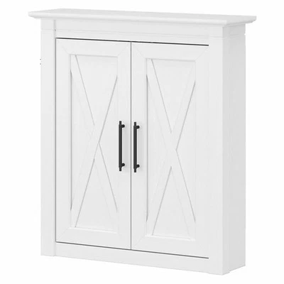 Key West Bathroom Wall Cabinet with Doors in White Ash - Engineered Wood - Image 1 of 4