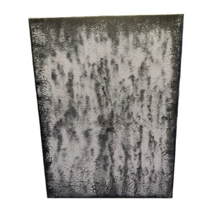 Modern Abstract Painting Black White Minimalist Urban Decor - Picture 1 of 11