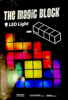 Tisch-Spiel Lampe -TETRIS- aus 7 Bausteinen  NEU-Geschenkidee- - Bild 1 von 3