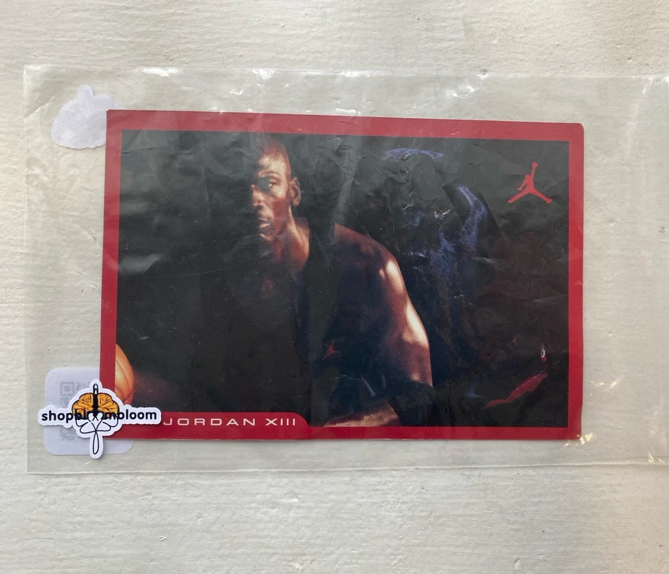 Tarjeta Promocional Nike Air Jordan XIII 1997 Rara OG Retro 6x4 Michael Jordan De Colección Foto 1 de 4