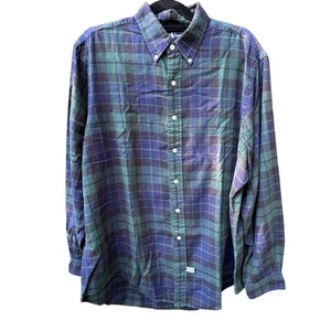 Polo Ralph Lauren Hemd Herren XL Grün Blackwatch Karo Flanell Blaire Vintage - Bild 1 von 7