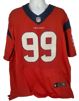 Camiseta de fútbol americano Nike NFL On Field Houston Texans #99 JJ Watt roja para hombre 52 Foto 1 de 4