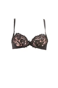 AGENT PROVOCATEUR Womens Bra Floral Printed Black Size UK 36E - Picture 1 of 4