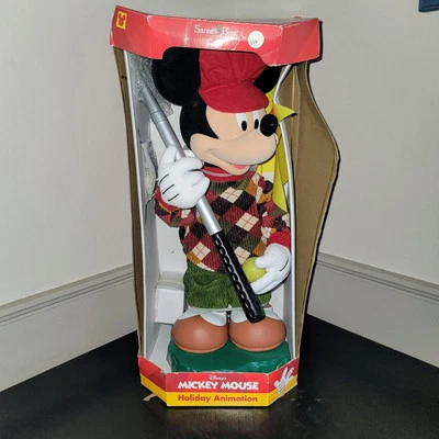 Vintage Santa's Best Mickey Mouse Golfer Holiday Animation 21" - NIB - Image 1 of 4