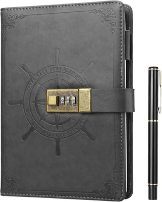 Kesote Tagebuch Schloss A5 Notizbuch Liniert Mädchen Erwachsene Journal Passwort - Bild 1 von 4