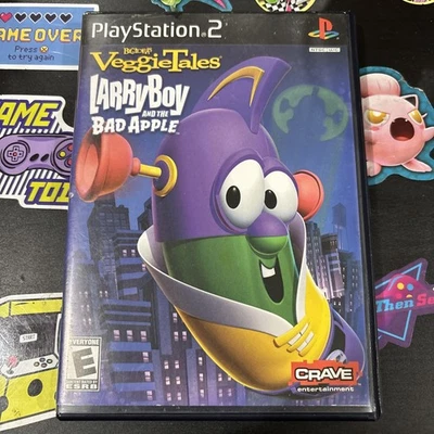 Veggietales-Larry Boy & the Bad Apple - Sony PlayStation 2 Tested! CLEAN DISK! - Image 1 of 4