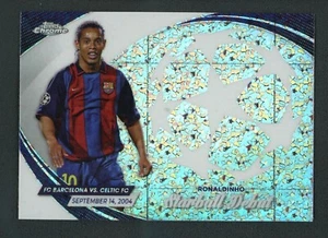 2024 RONALDINHO TOPPS CROMATE UEFA CHAMPIONS LEAGUE STARBALL DEBUTTO MINI DIAMANTE - Foto 1 di 2