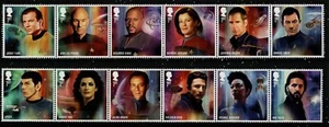 GB 2020 POSTFRISCH MNH STAR TREK SET 12 X 1.KLASSE BRIEFMARKEN SET - Bild 1 von 1