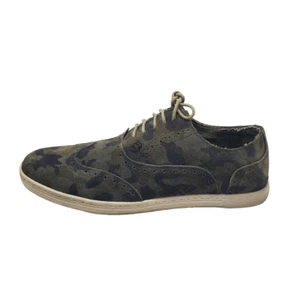 Bed Stu Men's Camo Green Suede Oxford Style Lace Up Sneakers 11 - Picture 1 of 11