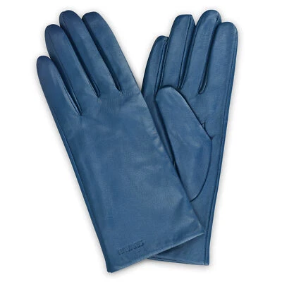 Gant tactile femme S-M-L - Paire de gants en cuir agneau avec doublure cachemire - Photo 1/4