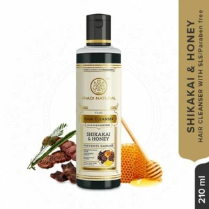 Khadi Shikakai & Honey Herbal Shampoo - SLS & Paraben Free (Pack of 2) - Picture 1 of 8
