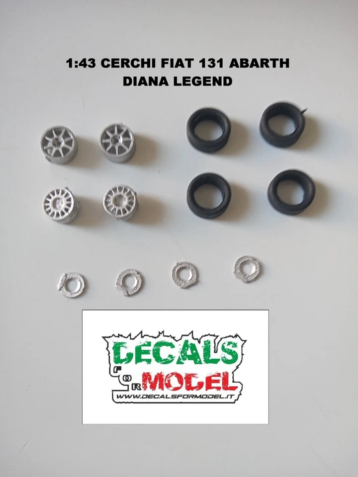 1:43 CERCHI JANTES WHEEL FIAT 131 ABARTH DIANA VERSION - Immagine 1 di 1