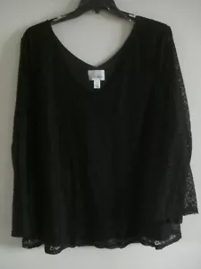 Top de encaje de ganchillo para damas talla 3X colores surtidos mangas campana - Imagen 1 de 12