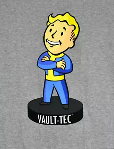 Camiseta gráfica Vault Boy Fallout Vault-Tec Bethesda gris brezo nueva con etiquetas - Imagen 1 de 1
