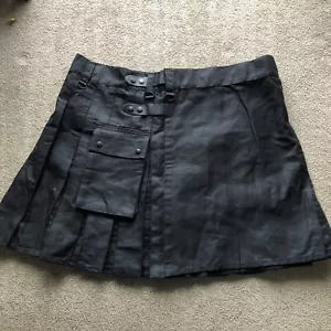 Broches de presión a cuadros Kilt Scottish Black Rayon para hombre talla 52 54 carbón 3X 4X XXXL XXXXL - Imagen 1 de 9