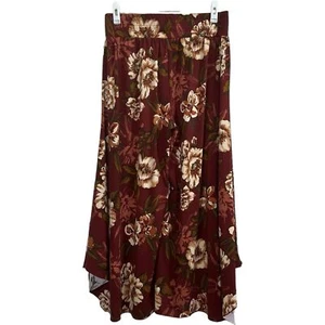 Hose Gr. M/L bunt geblümt Gummibund weites Bein Culotte Gauchos - Bild 1 von 4
