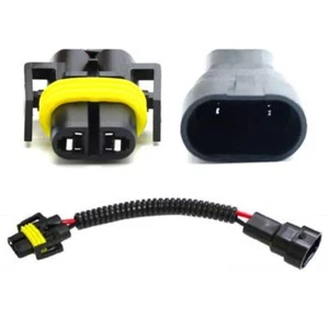 9006 Sockets to H11 H8 Bulbs Adapter Headlight Conversion Wire Pigtail Connector - Picture 1 of 7