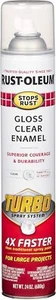 Rust-Oleum 353345 Stops Rust Turbo 24oz Gloss Clear - Picture 1 of 5