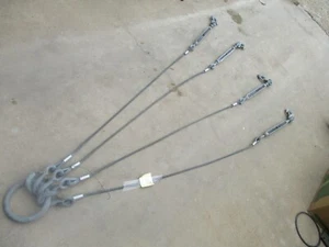 NOS 4-Leg Lifting Harness w/ 7' legs 2-Ton WLL ea, Crosby, Adjustable, 7" Ring - Picture 1 of 6