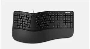 Microsoft Ergonomic Keyboard Modell 1878 Ergonomische Tastatur Qwertz Schwarz - Bild 1 von 4