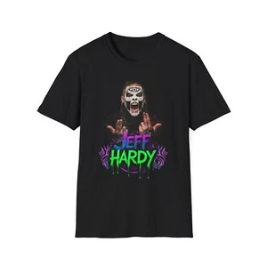 Jeff Hardy Unisex Softstyle T-Shirt, WWE Wrestling Fan Tee, Graphic Tee, Sports - Picture 1 of 5