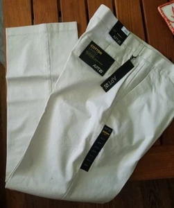 Apt 9 Modern Fit SOFT 100% Cotton Khaki Chino Flat Front Pant 36x31 Straight Leg - Picture 1 of 8