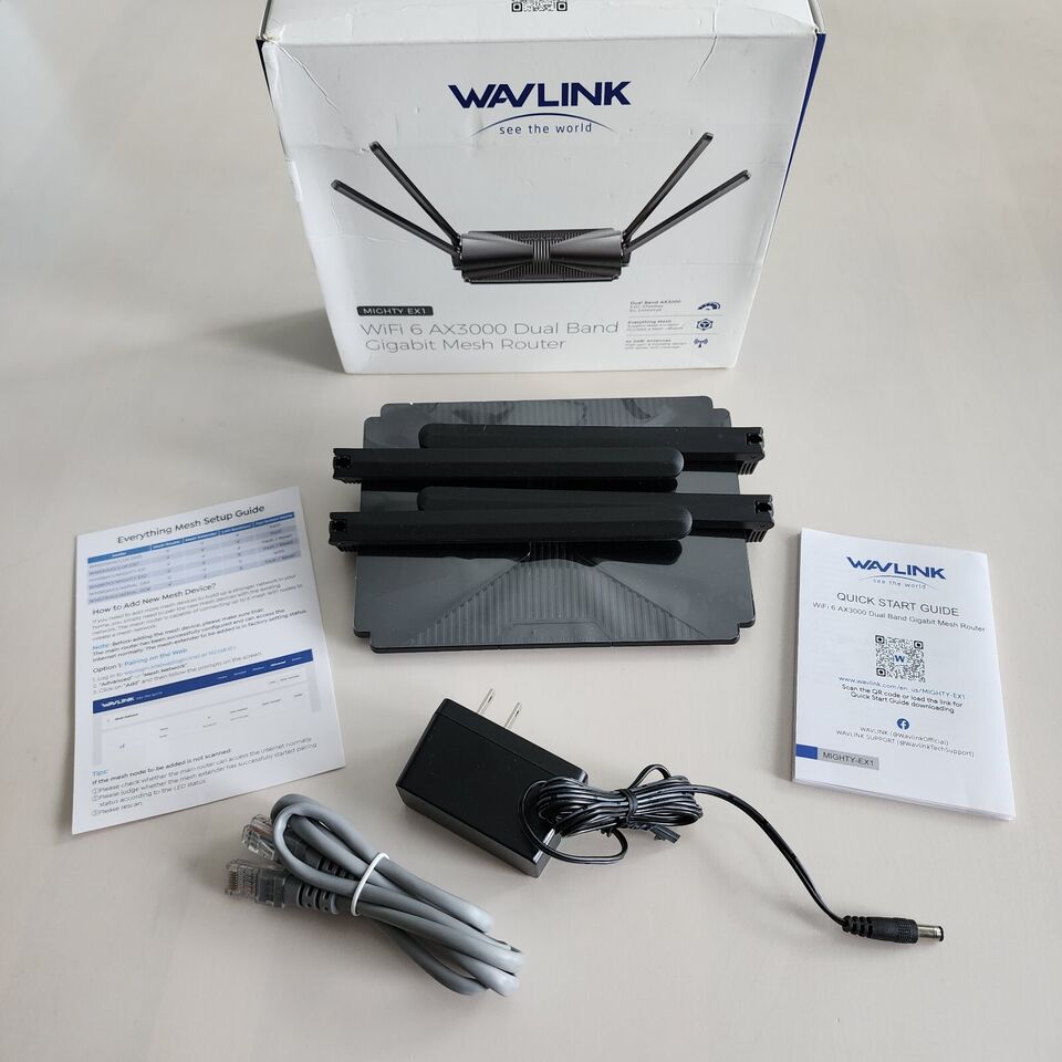  AX3000 Router WiFi 6, enrutador WAVLINK Multi-Gigabit Mesh  Router Dual Band, soporte de malla, MU-MIMO, WPA3, IPv6, enrutador WiFi  inalámbrico a Internet para juegos en el hogar : Electrónica