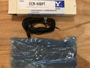 NEW Sony ECM-44BPT Lavalier Microphone the PT stands for pig tail so you ad plug - Picture 1 of 2