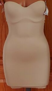NWT Flexees Comfort Controlwear 3741 Firm Smooth Shaping Strapless Slip Nude 34A