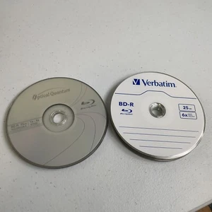 12 BD-R Unused Discs Blu Ray 25gb 7 Verbatim 5 Optical Quantum New Open Box - Bild 1 von 3