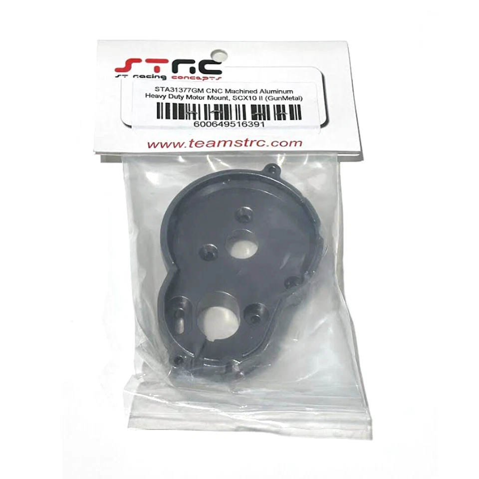 STRC STA31377GM Aluminum Heavy Duty Motor Mount Gun Metal for SCX10 II - Image 1 of 1