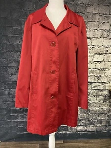 Weatherproof Garnet Company Coat Womens Size Extra Large Red Casual Missing Belt - Picture 1 of 12