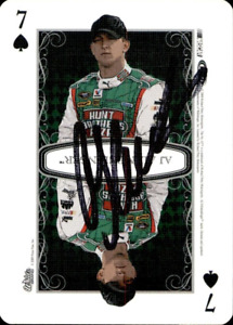 A.J. Allmendinger Signed 2009 Wheels Main Event NASCAR Card