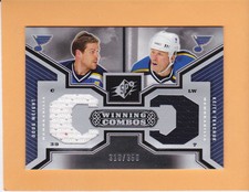 WEIGHT TKACHUK 2005-06 SPX WINNING COMBOS DUAL JERSEYS /350 BLUES #WC-WT  A1