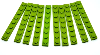 LEGO Nr-6392872 Platte 1x8 hellgrün  / 10 Stück - Bild 1 von 2