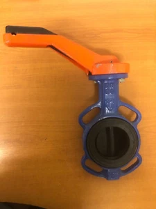 3" DN80 Vamein Butterfly Valve Ductile Iron Wafer Lever Operated Actuated - Picture 1 of 8