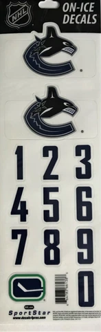 Vancouver Canucks NHL On Ice White Helmet Decals Cover